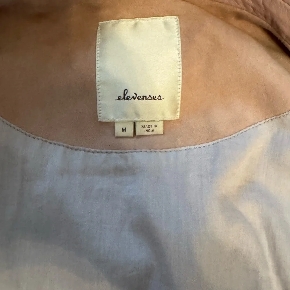 Anthropologie Elevenses Pink/Blush Leather & Suede Jacket (read details!) - Picture 8 of 9